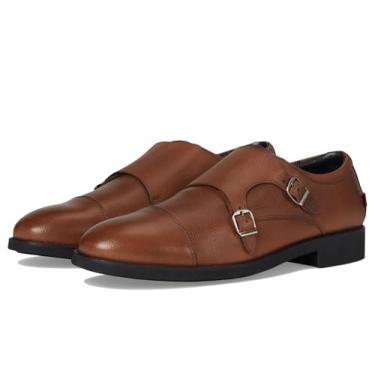Imagem de Marc Joseph New York Mocassim masculino Fulton Street Monk-Strap, Conhaque granulado, 39