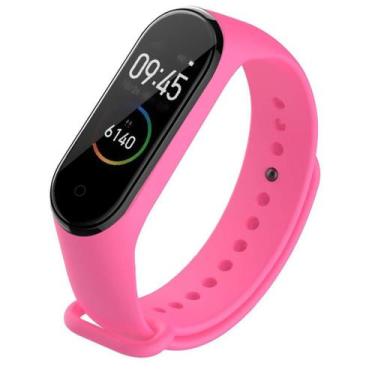 Imagem de Pulseiras Nsmart compatíveis com Mi Band 4 + Película, Fúcsia