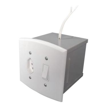 Imagem de Cofre Tomada pequeno 1B tomada e Interruptor - voicheve