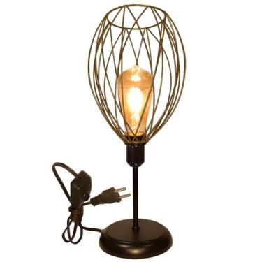Imagem de Luminária de Mesa Abajur Clássico Aramado Nest P/LED - CM GLASS - CLEI