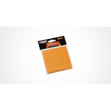Imagem de Bloco Adesivo de Anotações BRW Laranja Neon 76X76mm 1-Bloco 100 folhas
