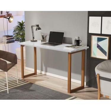 Imagem de Mesa de Computador Escrivaninha Office Estudo 76 cm Branca - Comprelar