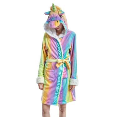 Imagem de Roupão De Unicórnio Adulto - Saída De Banho/piscina/praia - Tubarão Sh