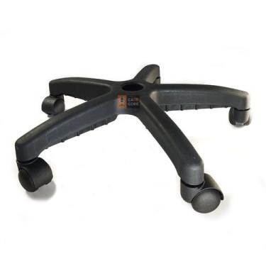 Imagem de Estrela em Nylon Secretária Executiva Preta Resistente Com Rodizios - 