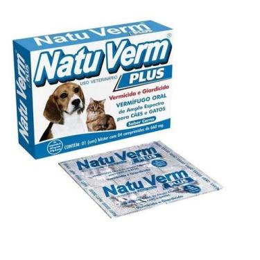 Imagem de Natu Verm Plus Vermífugo Sabor Carne 660mg - VetBras