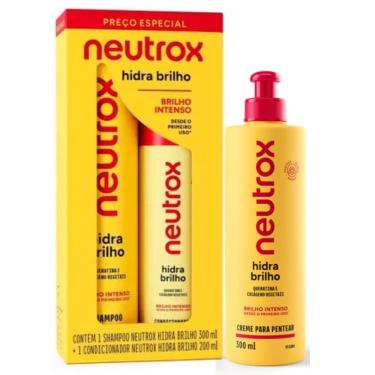 Imagem de Kit Shampoo e Condicionador Neutrox Hidra Brilho + Creme de Pentear
