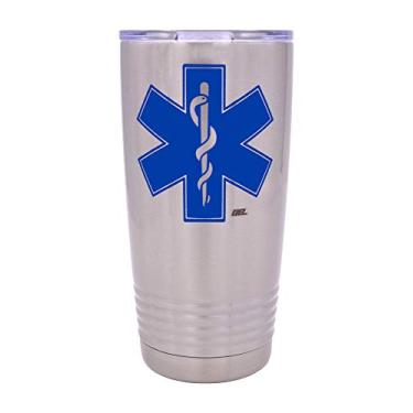 Imagem de EMT EMS Estrela da Vida 590 ml Copo de Viagem Caneca com Tampa Ambulância Presente paramédico