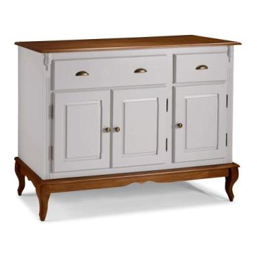 Imagem de Balcão Buffet 3 Portas 2 Gavetas Hannover 60803 Linz Móveis, Off White