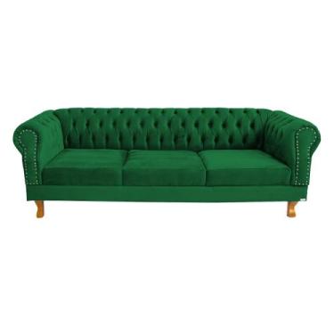 Imagem de Sofá Chesterfield Capitone Duque  2M - novo encanto, VERDE BANDEIRA