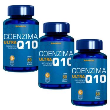 Imagem de Kit Combo 03 UND Coenzima Q10 100mg  180 Cápsulas Natunéctar