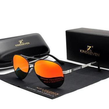 Imagem de Óculos polarizados anti-reflexo para homens estilo piloto - KINGSEVEN,