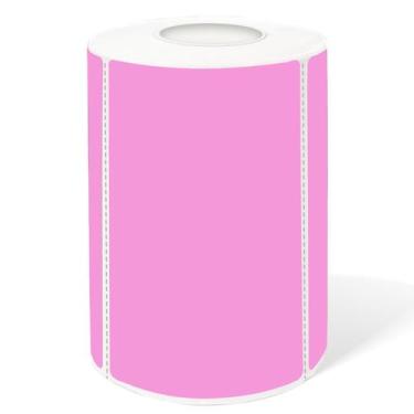 Imagem de Etiquetas Térmicas Yeachlaing 5x7,6cm - Rosa, Removíveis, 300 Folhas
