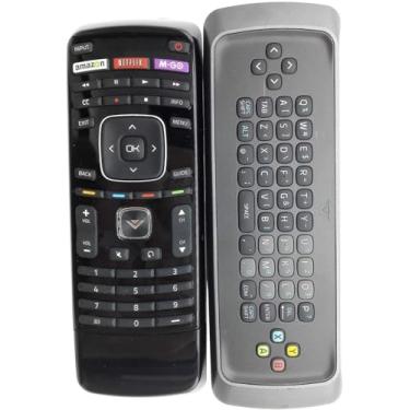 Imagem de VIZIO Teclado remoto XRT303 QWERTY compatível com VIZIO M3D550KDE M3D470KDE M3D550KD 3D M-GO TV Internet TV