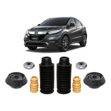 Imagem de 2 Kit Coxim Batente Dianteiro Honda Hrv 2016 2017 2018 2019 - QualyKit