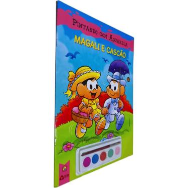 Imagem de Livro Pintando Com Aquarela Turma Da Mônica Magali E Cascão