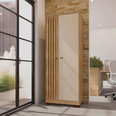 Imagem de Armário Multiuso Guarda Roupa 2 Portas com Chave Virtus