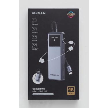 Imagem de Ugreen Uno 10Gbps Adaptador ( 6 em 1 ) Hub USB 3.2 USB C 3.2 hdmi 4K 60Hz Type C pd 100W Thunderbolt 3/4 com indicador LED
