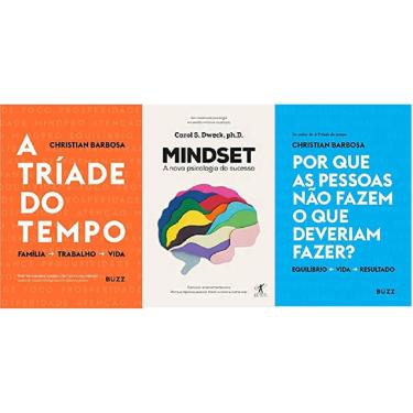 Imagem de Kit 3 Livros A Tríade Tempo + Mindset + Por Que As Pessoas