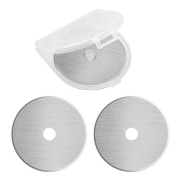Imagem de Lâminas de corte rotativo de 60 mm para lâminas de substituição de cortador de papel Fiskars, ideia para costura, corte de artes e artesanato, lâminas rotativas para acolchoar (3 peças)