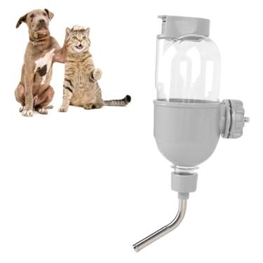 Imagem de 500 Ml Garrafa de água para Cães Pendurada Com Design de Contas Duplas, Dispensador de água Montado Em Caixas para Coelho de Gato de Cachorro Fácil de Limpar e Instalar para Uso