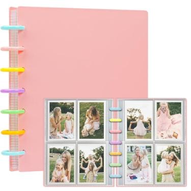 Imagem de Hiwhy Mini Álbum De Fotos Polaroid 2X3 Polegadas, 240 Bolsos, Livro Para Câmera Fujifilm Instax Mini, Colecionável Faça Você Mesmo, Com 30 Páginas Internas Removíveis, Rosa