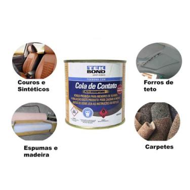 Imagem de Adesivo Cola De Contato Sapateiro/Carpinteiro amarelada - tekbond, 200