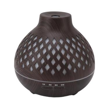 Imagem de Umidificador de Aromaterapia, Redução Multifuncional de Ansiedade Grãos Madeira 400ml Ultrassom Umidificador Com Controle Remoto para Sala Estar para Dormitório (Plugue da UE 100-240V)