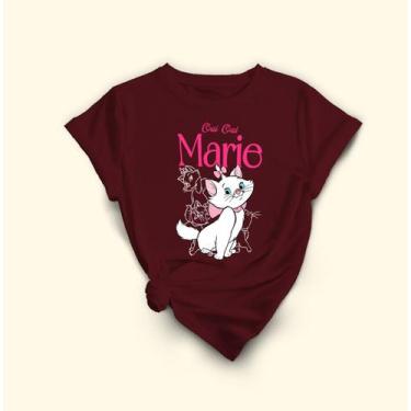 Imagem de Camiseta Gata Marie Com Estampa Exclusiva .100% Algodão - Lobo Sete, B