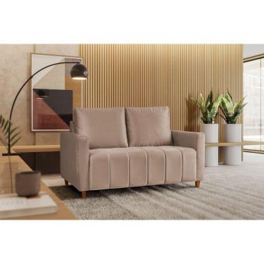 Imagem de Sofá Amelie 2 Lugares em Suede Yescasa    Castor