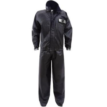 Imagem de Conjunto capa de chuva motoqueiro Europa Preto Alba Moto, M