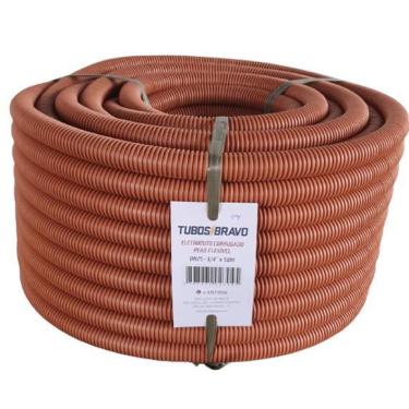 Imagem de Conduíte Corrugado Eletr. Laranja Dn 25 3/4 X 50M - Pead