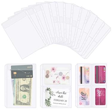 Imagem de QiXin Conjunto de 30 peças de bolso para fichário A5, sem zíper, transparente, planejador de orçamento, organizador de fichário, envelopes de dinheiro para orçamento, à prova d'água, sacos de folhas soltas de PVC, mangas de cartão para caderno de 6 anéis