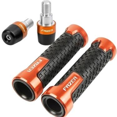 Imagem de Motorcycle Throttle Handle Grips，replacement part，Handlebar Grips Powersports Grips Accessories, For Yamaha FZ1 FZ6 FZ6R FZ8 FAZER 2006-2015 2014