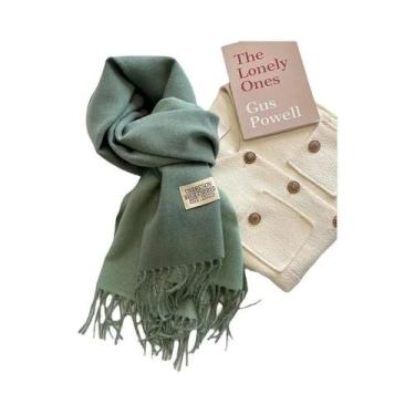 Imagem de Cachecol de Caxemira Dupla Face - Pashmina Quente para Inverno, Dfp022