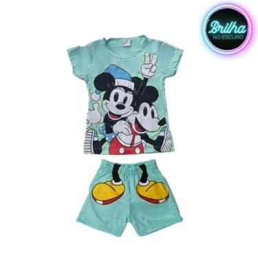 Imagem de Conjunto Pijama Brilha no Escuro Personagens Menina Infantil Minnie St