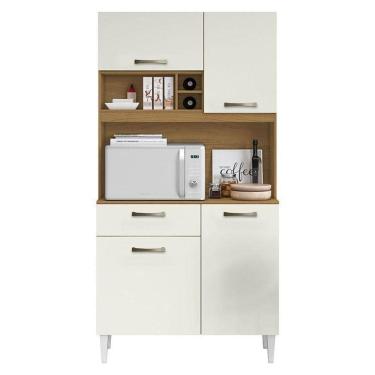 Imagem de Kit Cozinha Compacta Roma 2006306 Atacama Off White - Aramóveis