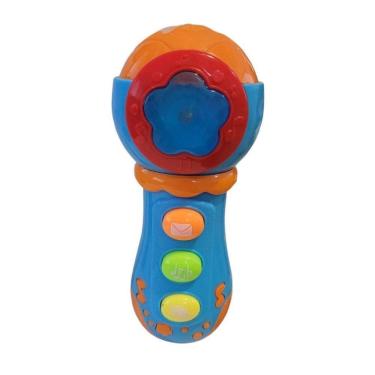 Imagem de Microfone Infantil Musical Interativo - Unitoys Azul