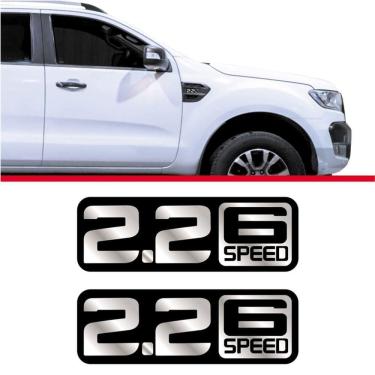 Imagem de Par Adesivo Ford Ranger 2.2 Six Speed 2017 Rgar01 Preto