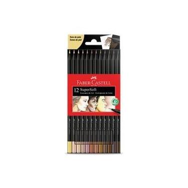 Imagem de Ecolápis de Cor Faber-Castell Supersoft - 12 Tons de Pele