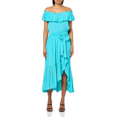 Imagem de Ramy Brook Vestido feminino Gloria, Praia azul, GG