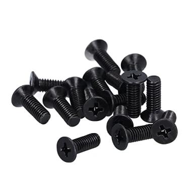 Imagem de Parafuso de contra -balcão de 50pcs M4 A2-70 Com Processo Galvanizado Preto para Manutenção de Reparos, o Conjunto Inclui Parafusos Planos, Balcões Afundados e de contra -escala