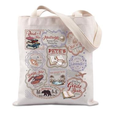 Imagem de TIIMG Emily Book Readers Gift Novel Lovers Romance Book Reader Bookish Gift Reading Club Tote Bag, Bolsa Petes, 0