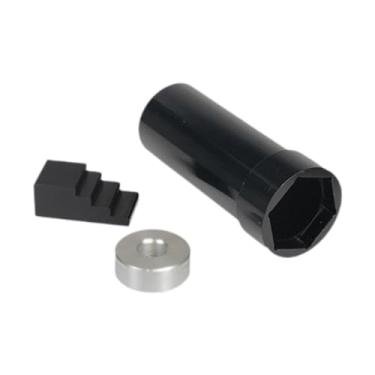 Imagem de QccHieUs Chave de roda dentada do eixo principal, ferramenta de trava de porca de polia, 1 7/8 pol., reparo de metal leve para 1936-2006