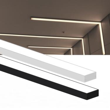 Imagem de Perfil de Sobrepor Taschibra Para Fita de Led Zenith 5X2 Com 3 Metros Branco