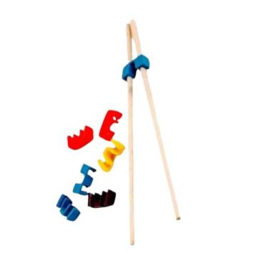 Imagem de Kit 200 Clips Suporte Pega Hashi Colorido Organizador Cozinh - PLASTAR