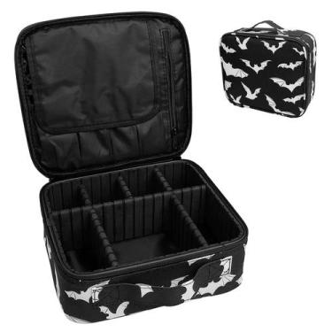 Imagem de Bolsa organizadora de maquiagem 9CH Goth Halloween com divisórias ajus