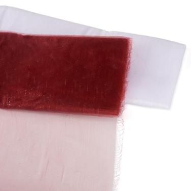 Imagem de Craftdady Tecido de tule vermelho branco com 2 rolos para presente de casamento de Natal, tecido de poliéster macio, tule para festas, fantasias, decoração, saia, mesa, corredor, chá de panela, 14