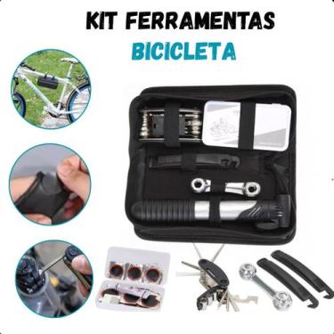 Imagem de Estojo de reparo para bicicleta com bomba de ar portátil. - ASAF