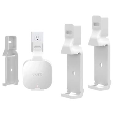 Imagem de Suporte de parede para sistema Wi-Fi de malha eero Pro 6e e eero Pro 6, suportes de montagem de tomada compatíveis com roteador Wi-Fi de malha eero Pro 6/6E (3)