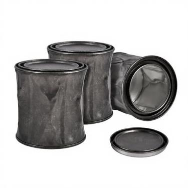 Imagem de Caixa de dinheiro retrô lata de lata, barril de óleo vintage, cofrinho decorativo de metal, recipiente de vela vazio de bronze com tampa 255 g, lata de lanche para cães, porta-moedas/dinheiro para